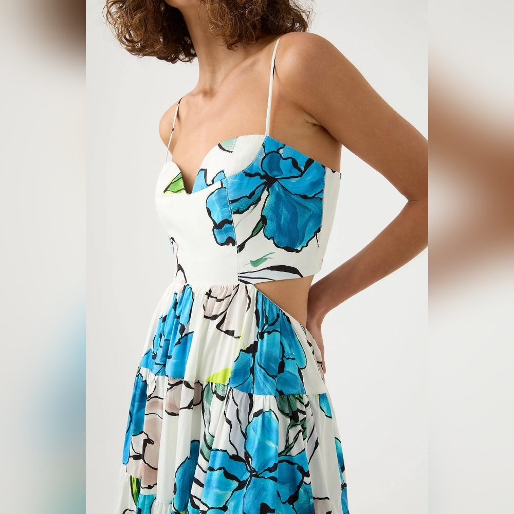 🚫SOLD AJE Botanical Tiered Maxi Dress Size 10 - Picture 8 of 9